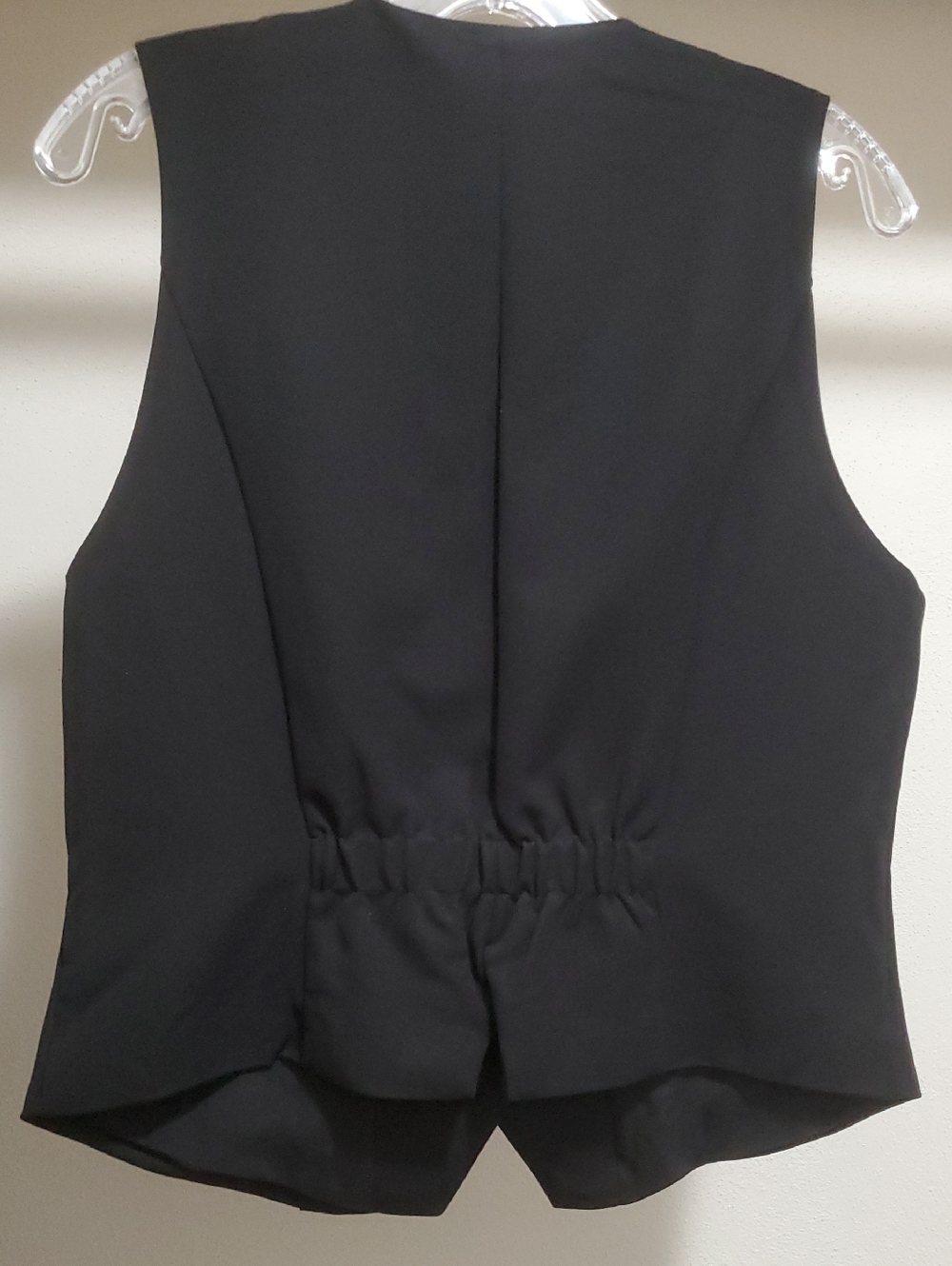 NWT Steve Madden Black Tailored Button-Front Vest Size Medium - Picture 3 of 6